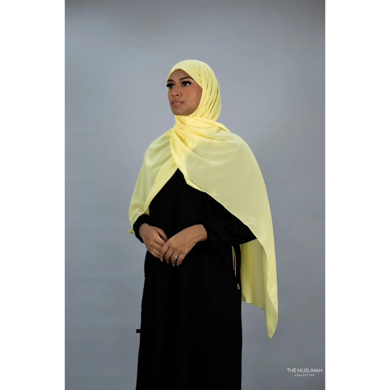 Daffodil Yellow Chiffon Hijab