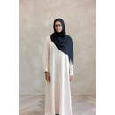CLEARANCE SALE Button Front Abaya with Pleated Bishop Sleeves - (Sahara Nude) 67,68,69,75,81,82,83