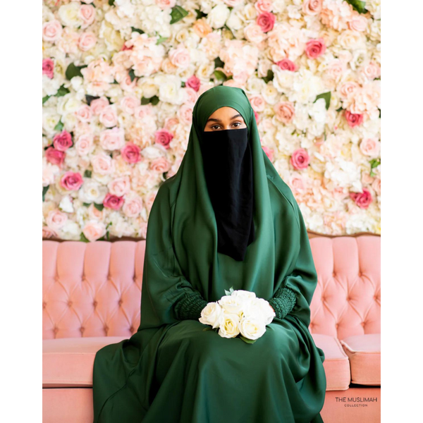 Aisha Two Piece Jilbaab - Emerald Green