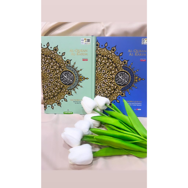 Al Quran Al Kareem Maqdis Karya Bestari Blue and Aquamarine Bundle (A5)
