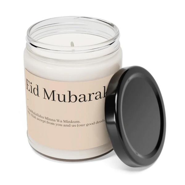 Eid Mubarak Gift Scented Soy Candle, 9oz