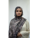 Printed Chiffon Hijab - Pink Prowl (Style 33)