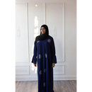 Hayati Peony Glam Abaya (Midnight Blue)