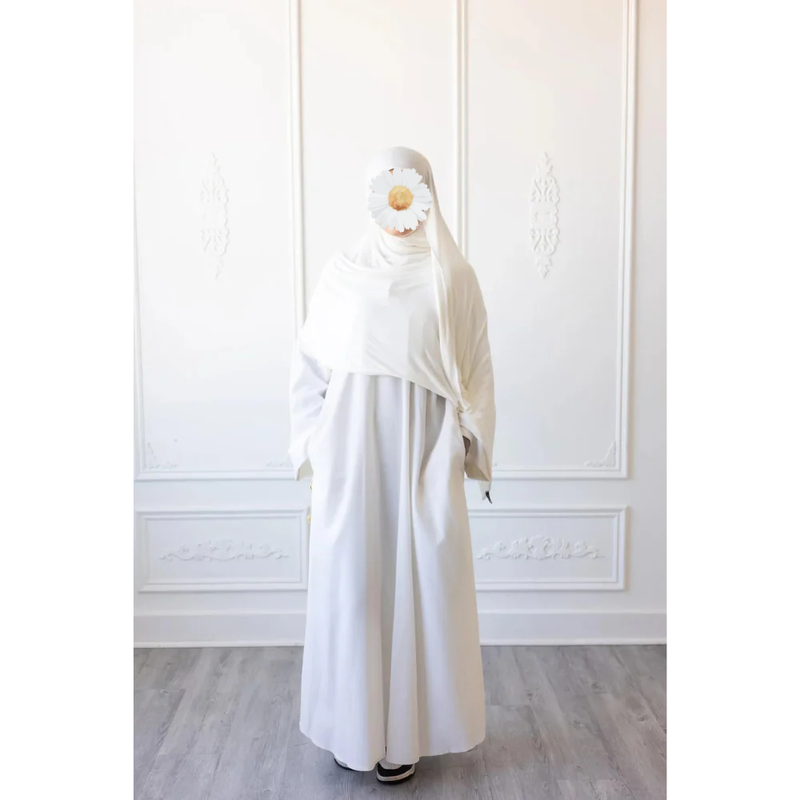 Umm Salama Cotton Blend Loose Fit Abaya (Winter Storm Umrah)