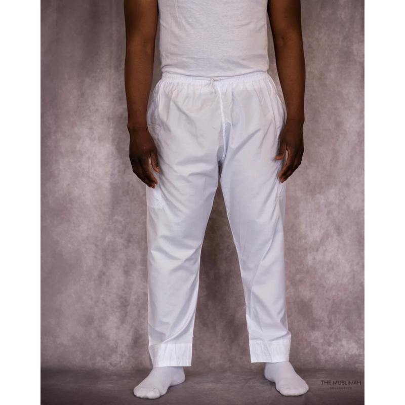CLEARANCE SALE Sunnah Thobe Pants (White) - 48