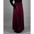 Nida Flowy Skirt - Burgundy