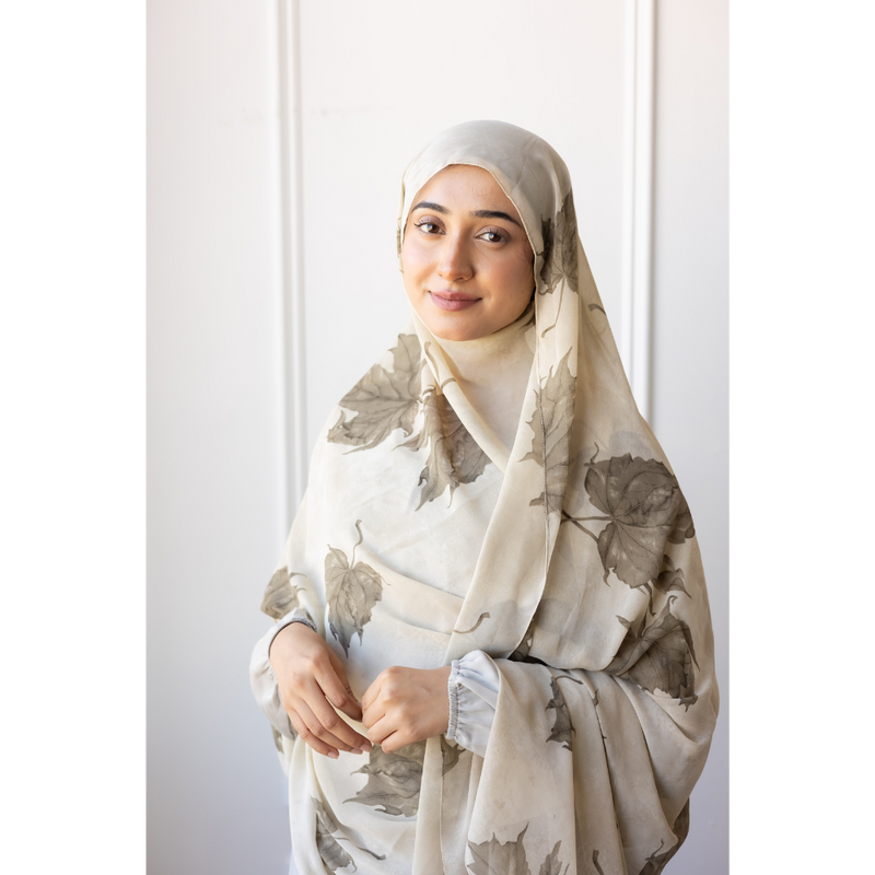 Printed Chiffon Hijab - Sage Leaf (same as THYME)