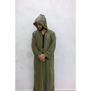 Moroccan Striped Hoodie Thobe (Forest Canopy)