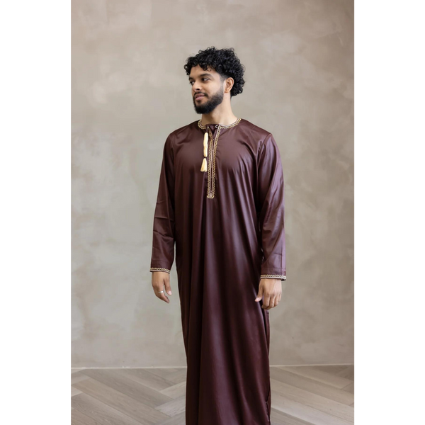 Omani Thobe - Coffee Brown