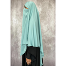 Two in One Niqab Khimar - Arctic Ice (C50)