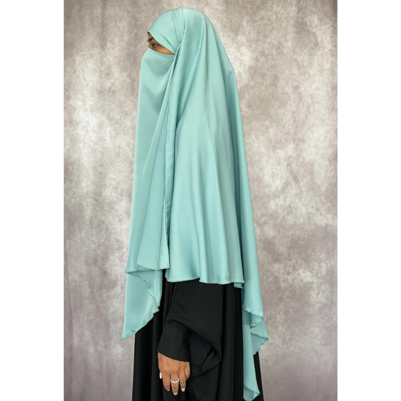 Arctic Ice Two in One Niqab Khimar