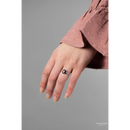 Pyrope Gamet Sterling Silver Halo Ring