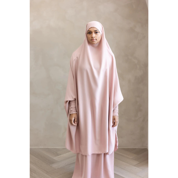 Aisha Two Piece Jilbaab - Classic Pink