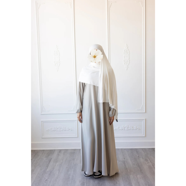 Butter Khadija Abaya (Cloud Grey)