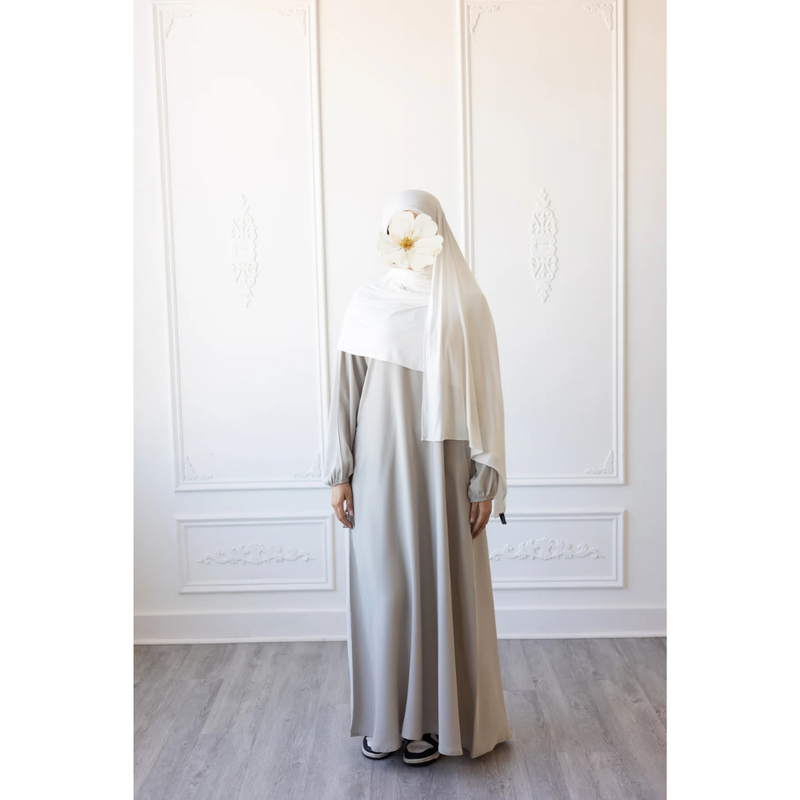 Butter Khadija Abaya (Cloud Grey)