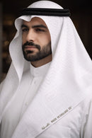 Al-Ayaan® Luxury White Shemagh / Keffiyeh – Made in England (55″)