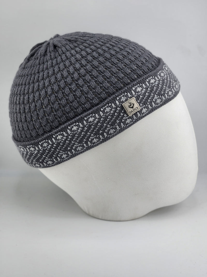 TrueFit Brimless Kufi Skullcap (Dark Grey)