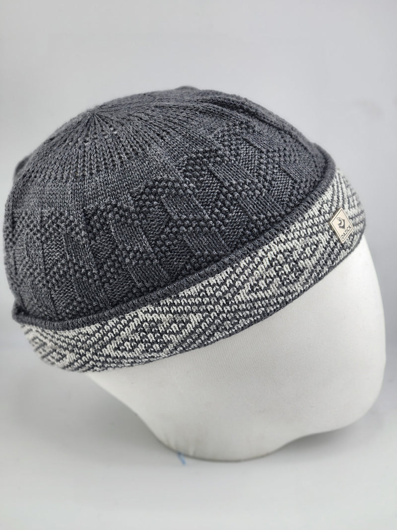 TrueFit Brimless Kufi Skullcap (Dark Grey)