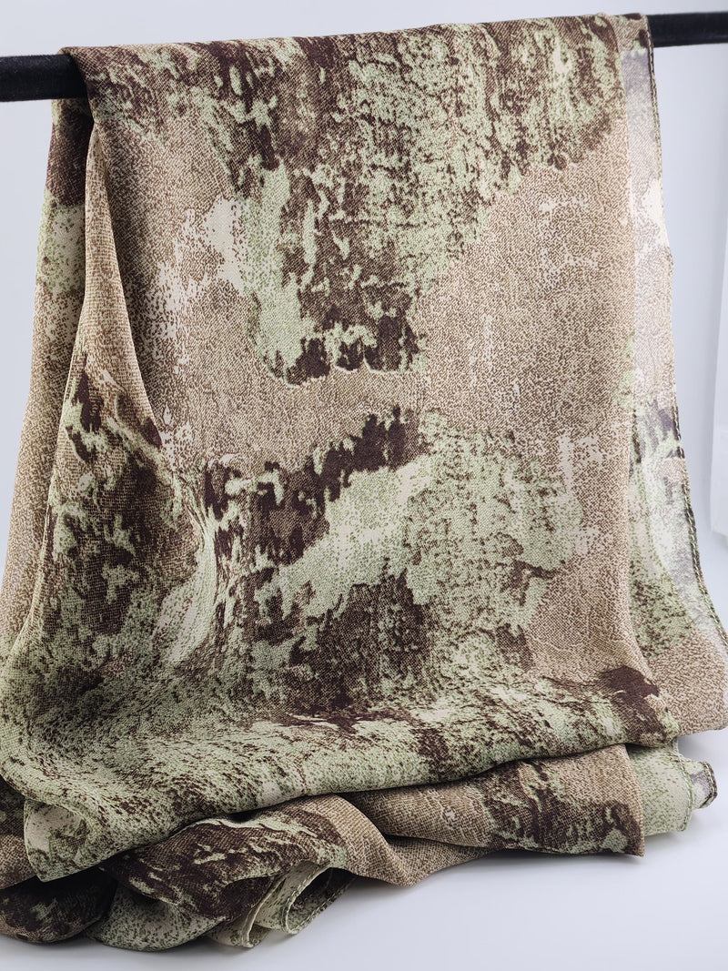 Printed Chiffon Hijab - Style 39