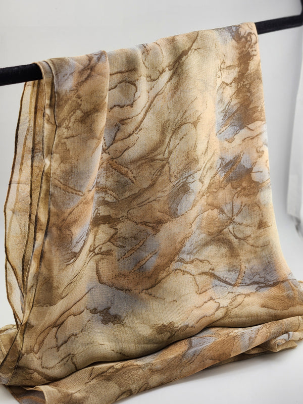 Printed Chiffon Hijab - Style 8