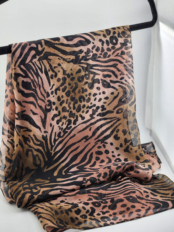 Printed Chiffon Hijab - Style 13