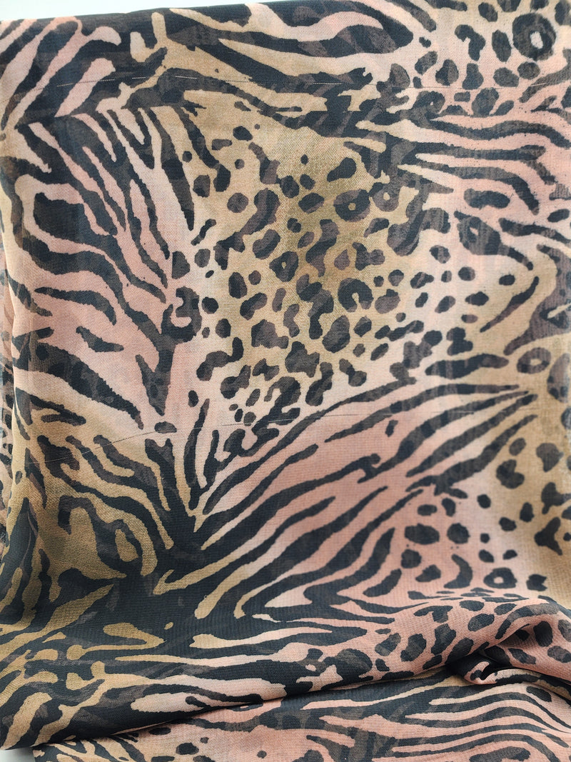 Printed Chiffon Hijab - Style 13