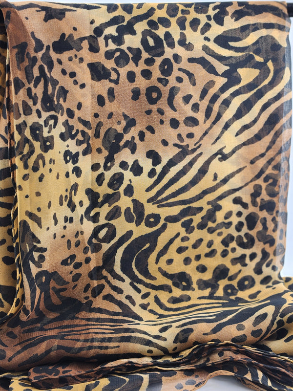Printed Chiffon Hijab - Style 18