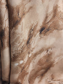 Printed Chiffon Hijab - Caramel Cream (Style 28)