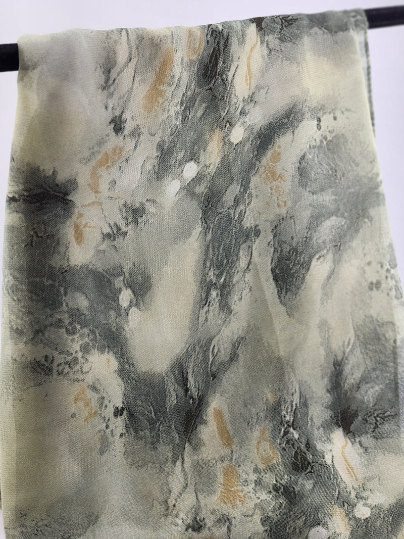 Printed Chiffon Hijab - Style 35