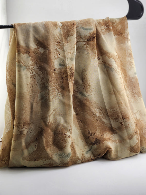 Printed Chiffon Hijab - Style 43