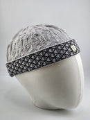 TrueFit Brimless Kufi Skullcap (Light Grey)