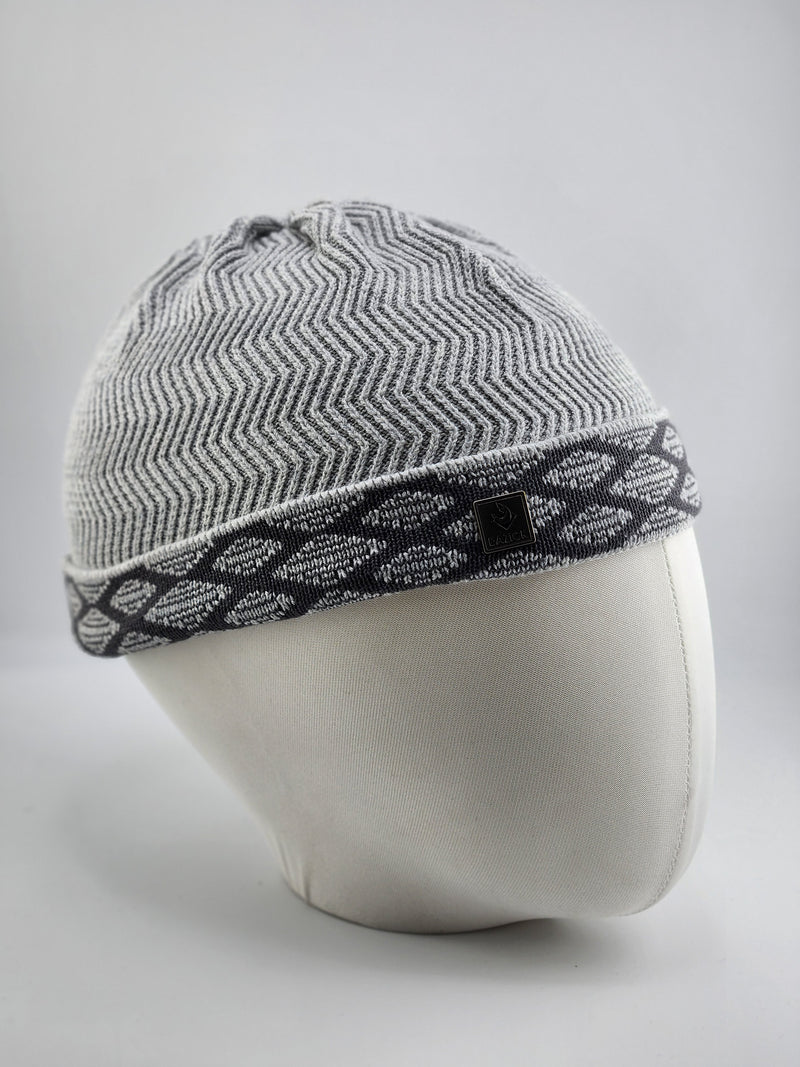 TrueFit Brimless Kufi Skullcap (Light Grey)