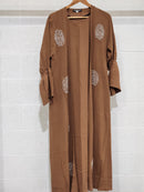 Hayati Peony Glam Abaya - Brown
