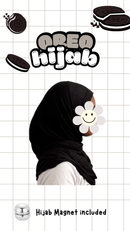 Slip & Wrap© Hijabs - Oreo (with Hijab magnet)