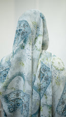 Printed Chiffon Hijab - Style 24