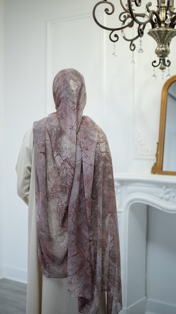 Printed Chiffon Hijab - Style 44