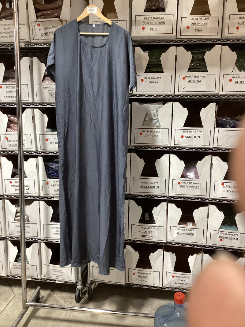 CLEARANCE SALE Inner Half Sleeved Slip Dress Only (Dark Grey) - 44