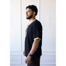 Moroccan T-Shirt (Black and Titanium Gold)