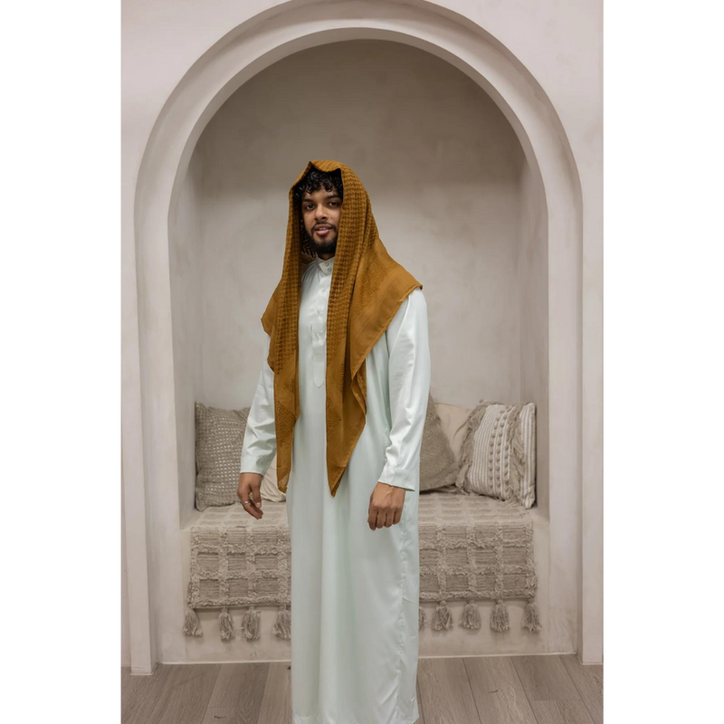 Nutmeg Imamah/Shemagh/Keffiyyah Arab Men's Scarf