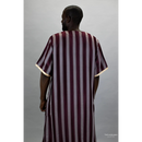 CLEARANCE SALE Moroccan Striped Thobe - Maroon 37