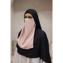 Elastic Half Niqab (Pink Blush)