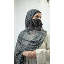 SOLD OUT Printed Chiffon Hijab - Jaguar Noir (Style 21)