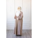 Linen Embroidered Vine Design (Oat)