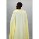 Embroidered Thobe Overcoat Arab Bisht Cloak (Corn Silk)