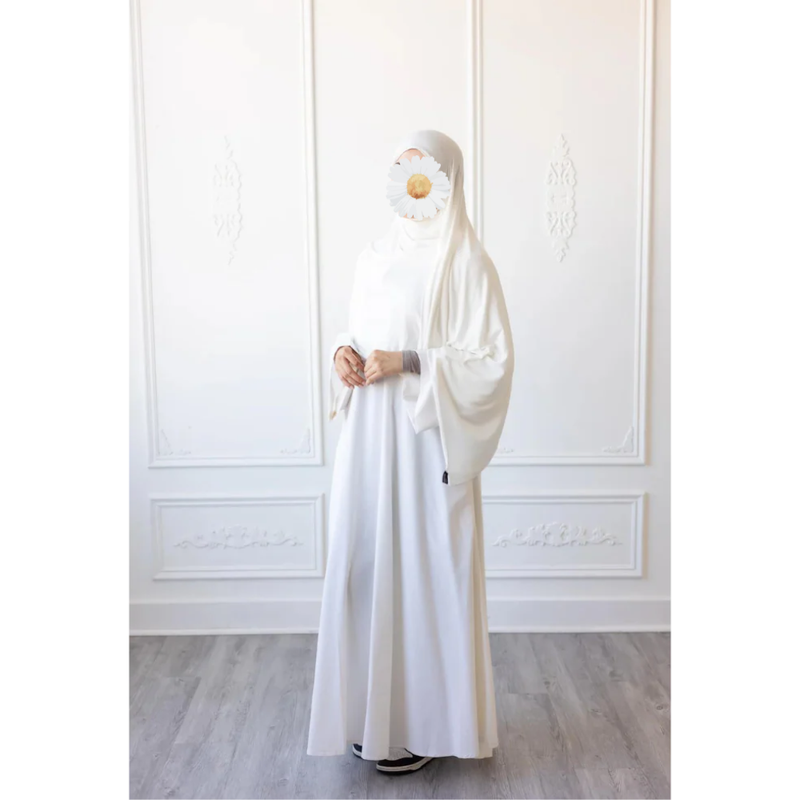 Umm Salama Cotton Blend Loose Fit Abaya (Winter Storm Umrah)