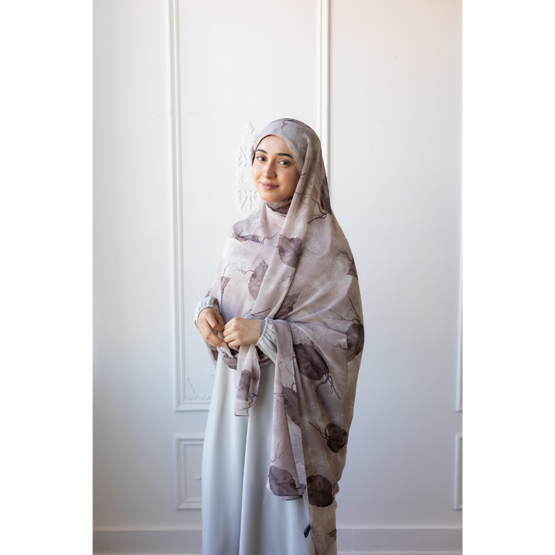Printed Chiffon Hijab (Brunia)