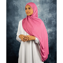 Ribbed Jersey Hijab - French Rose