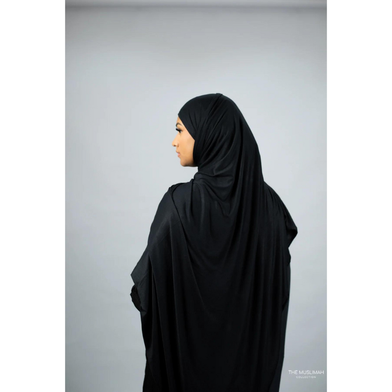 Jersey XL Hijab - Black