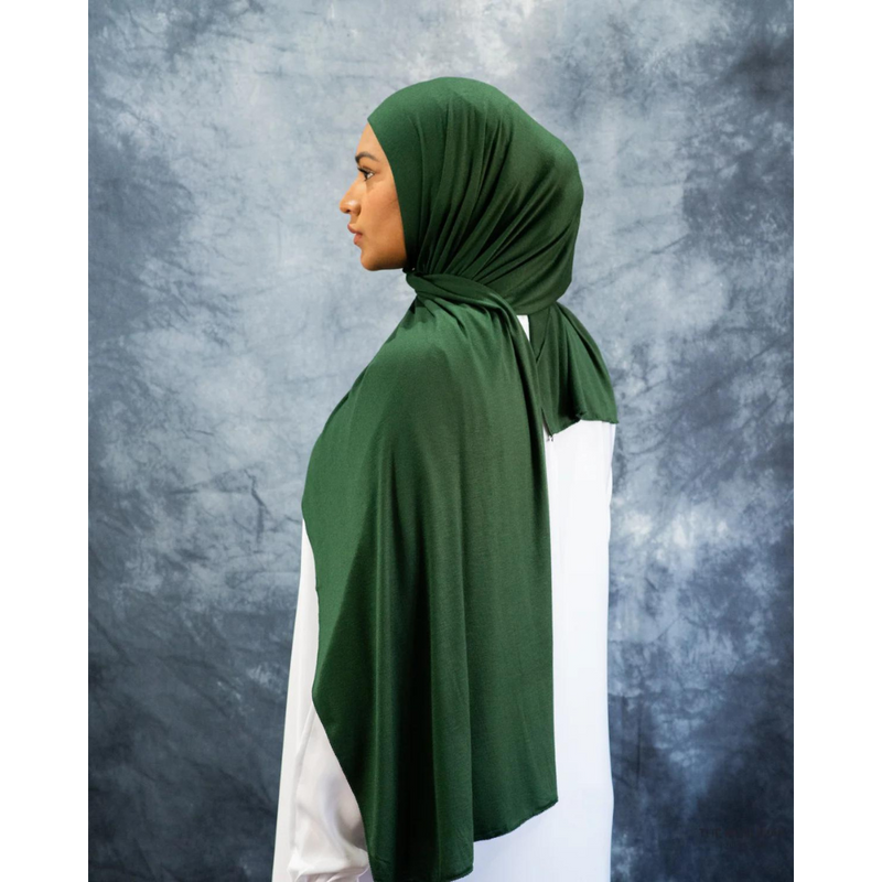 Jersey Hijab - Forest Green