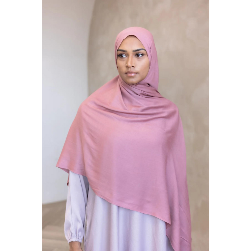 Dusty Pink Viscose Modal Hijab